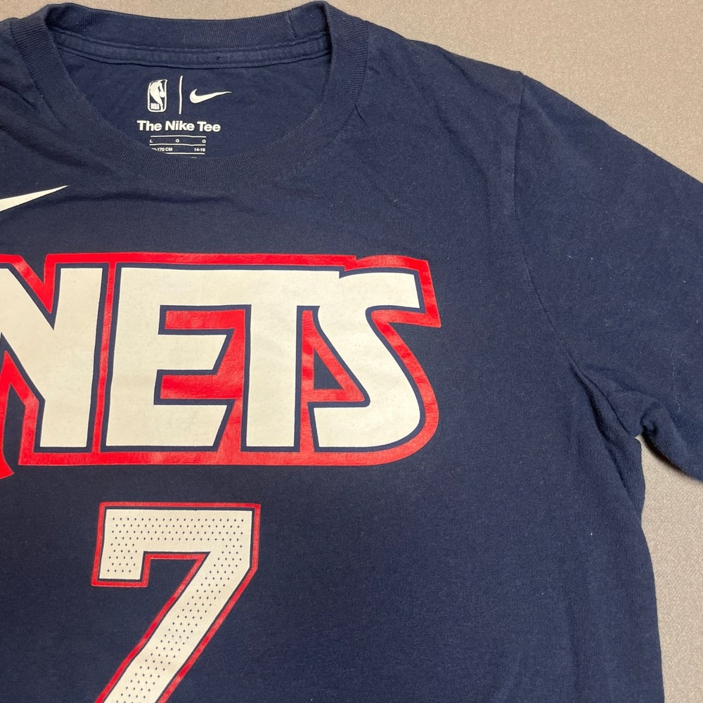 Nike Brooklyn Nets Kevin Durant Navy T-Shirt Youth Large 12